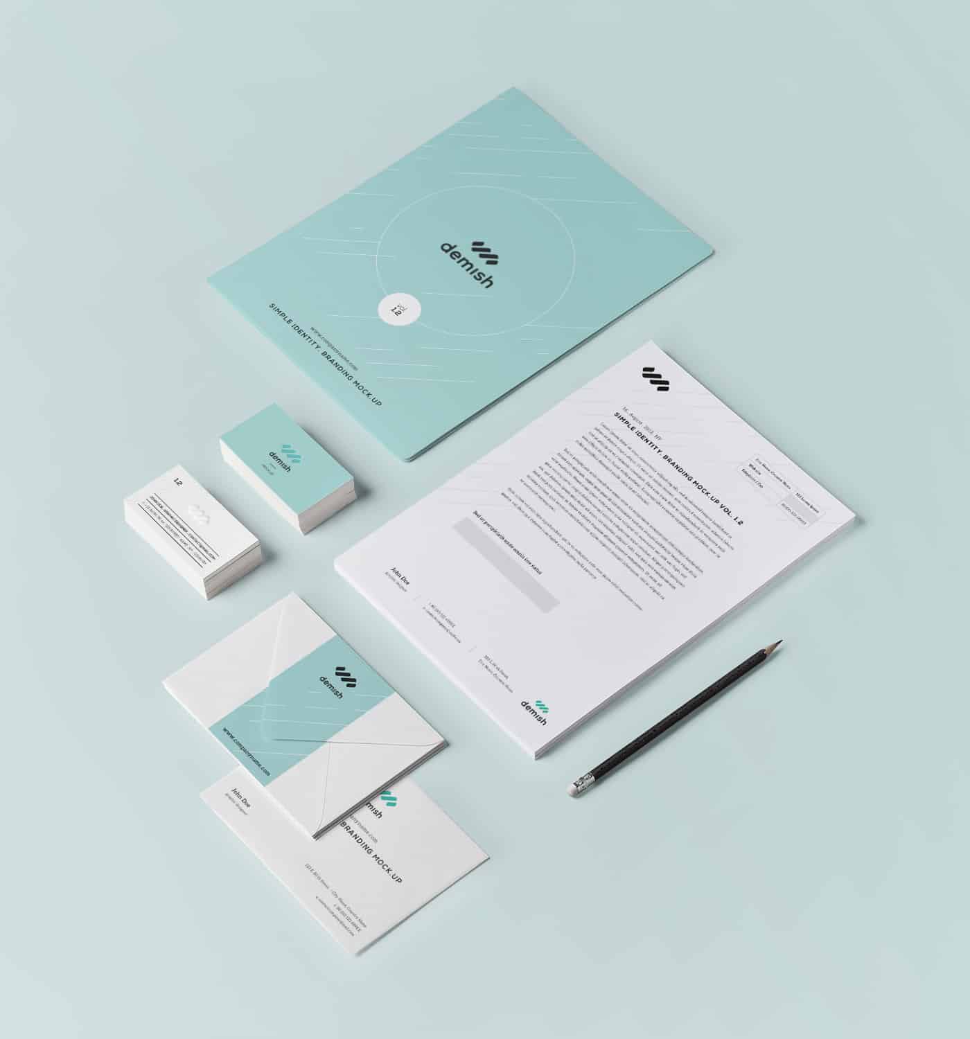 Flat Stationery Branding